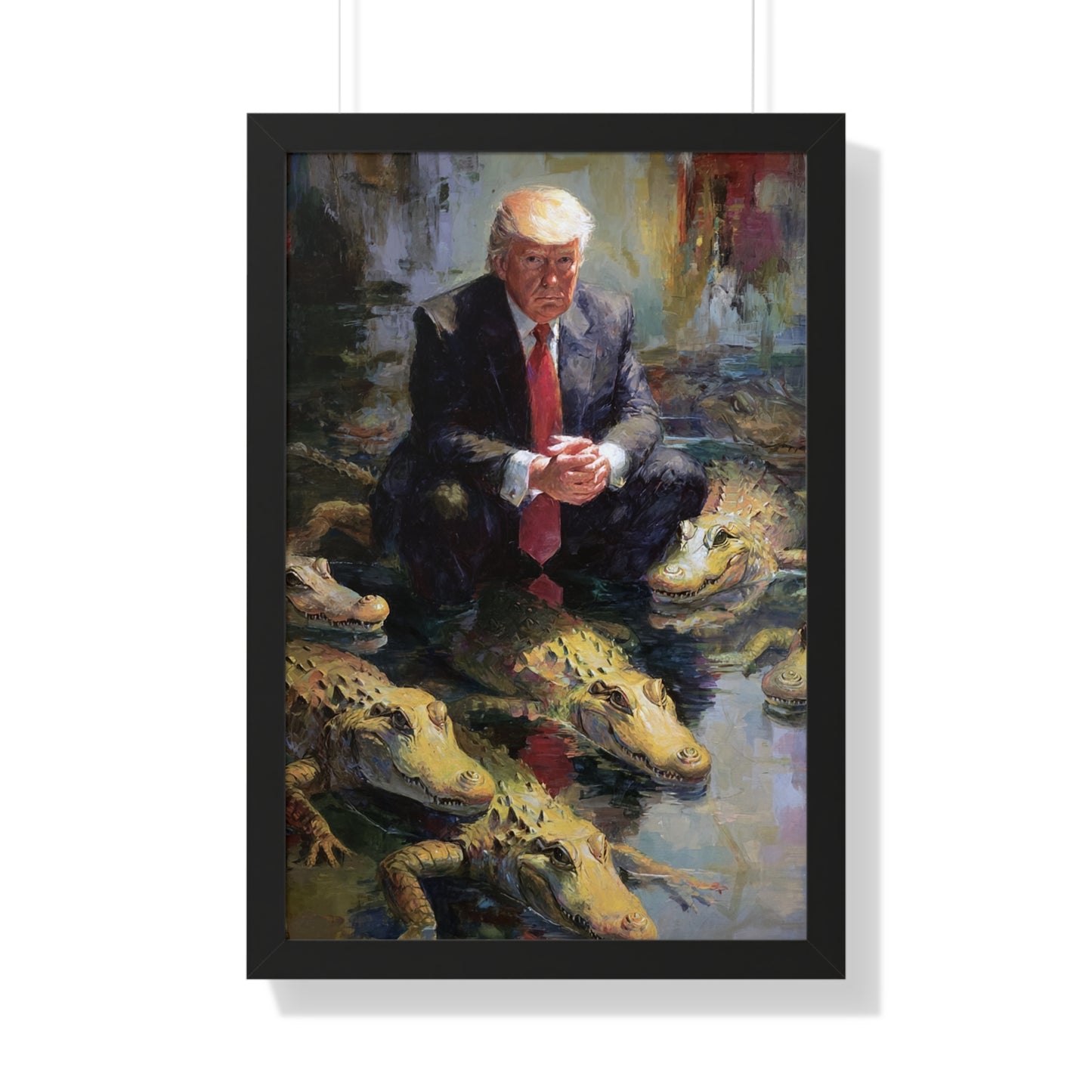 Framed Political Art Poster, Unique Home Decor, Gift for Collectors, Wall Art for Office, Funny Political Gift