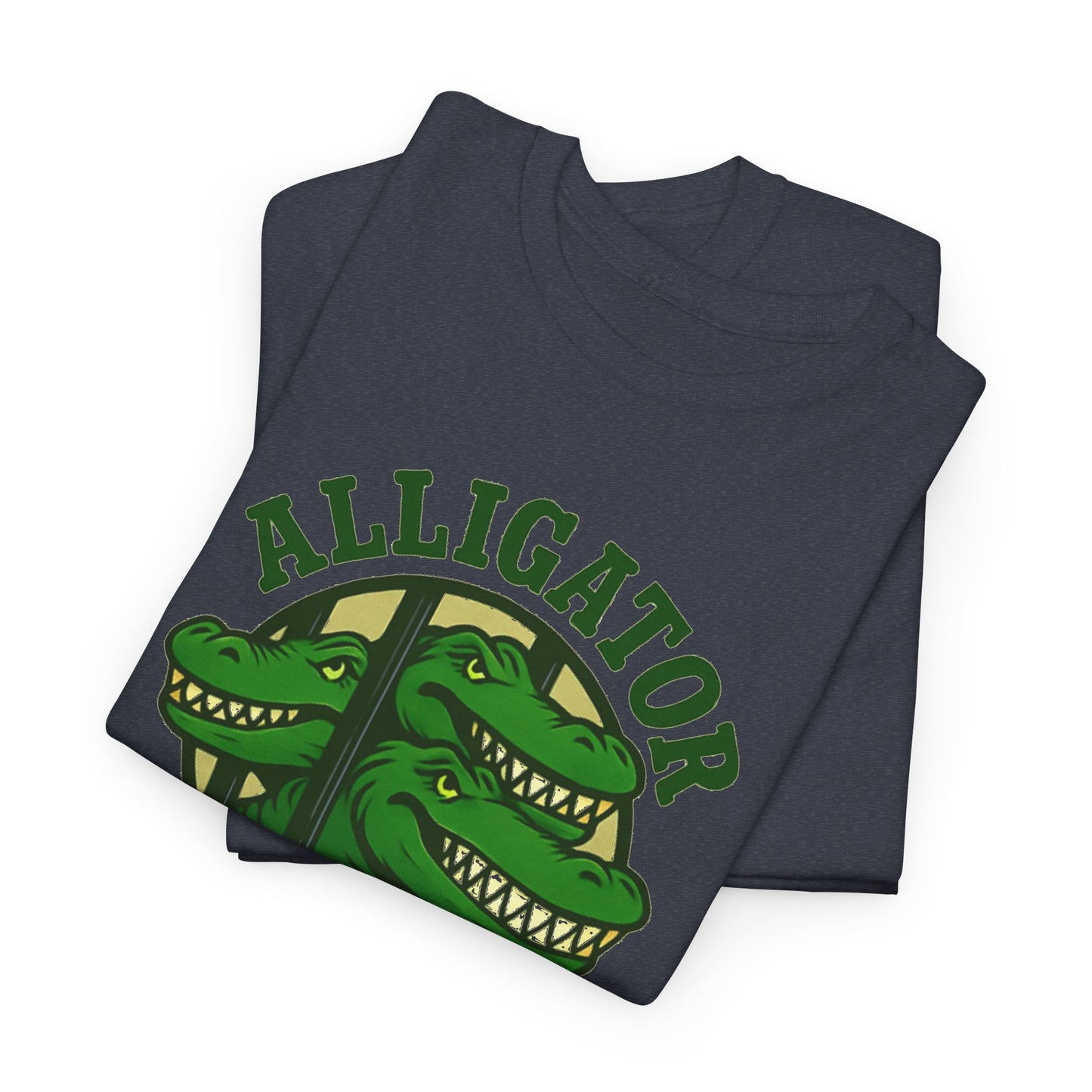 Alligator Alcatraz Unisex Heavy Cotton Tee, Fun Graphic Tee, Casual Wear, Gift for Animal Lovers, Summer Fashion, Unique T-Shirt