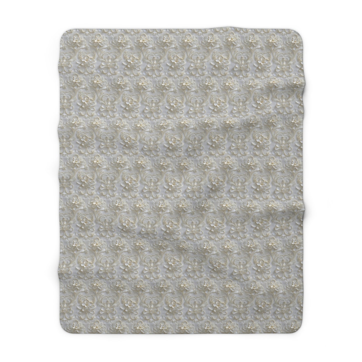 Cozy Sherpa Fleece Blanket with Elegant Design