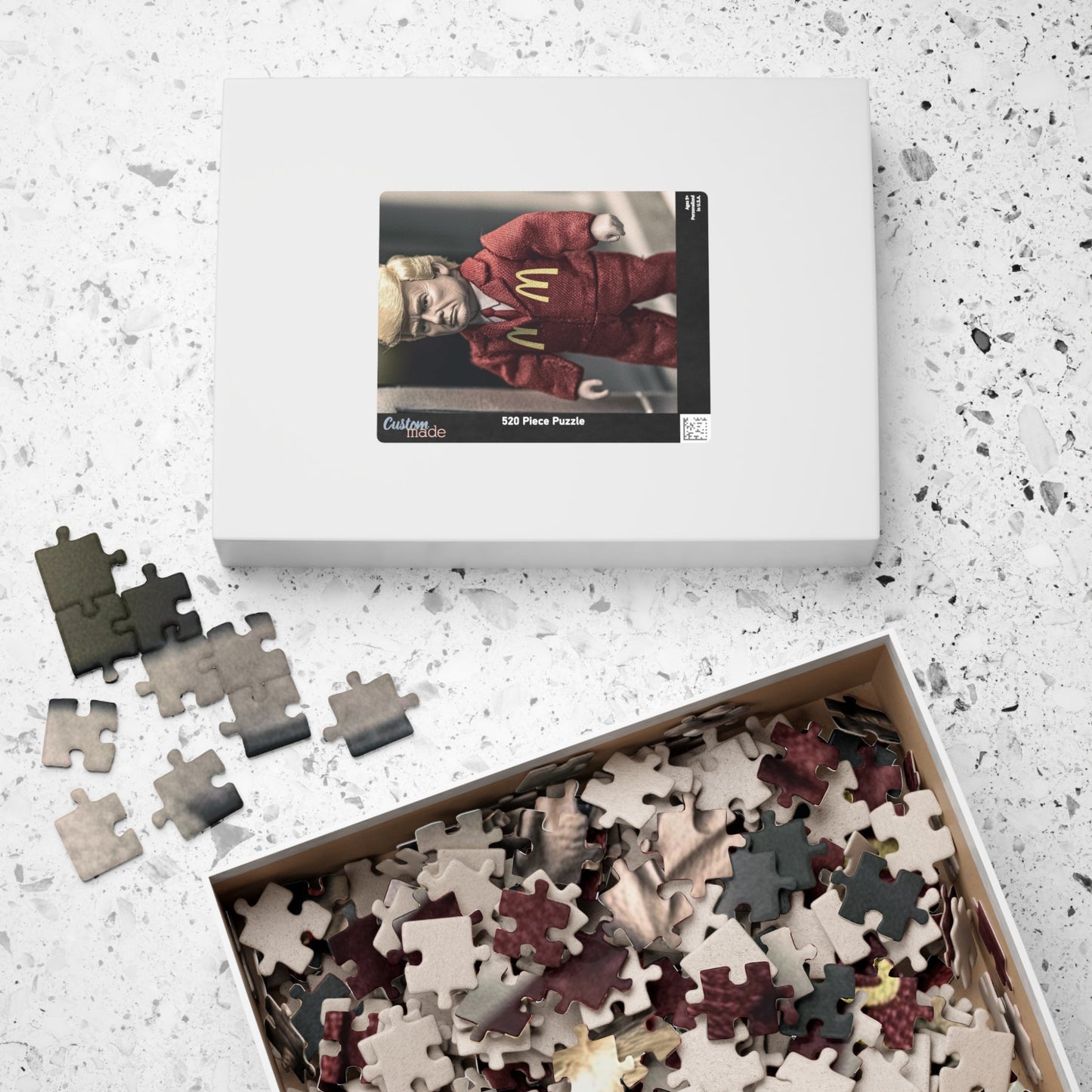 Donald Trump McDonald's Humor Puzzle - Fun Gift for Adults, 110/252/520/1014-piece, Unique Collectible
