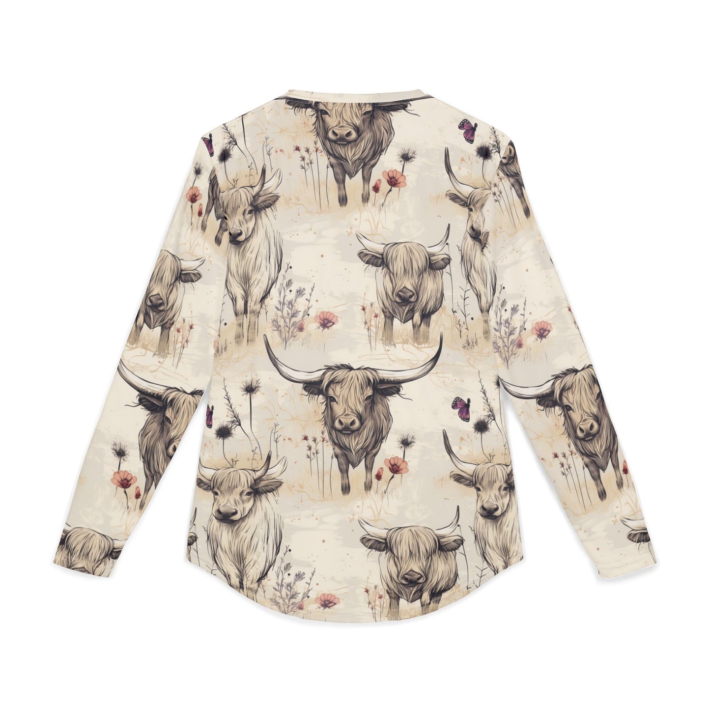 UV Protection Long Sleeve Shirt with Rustic Farm Design, Perfect for Summer Picnics