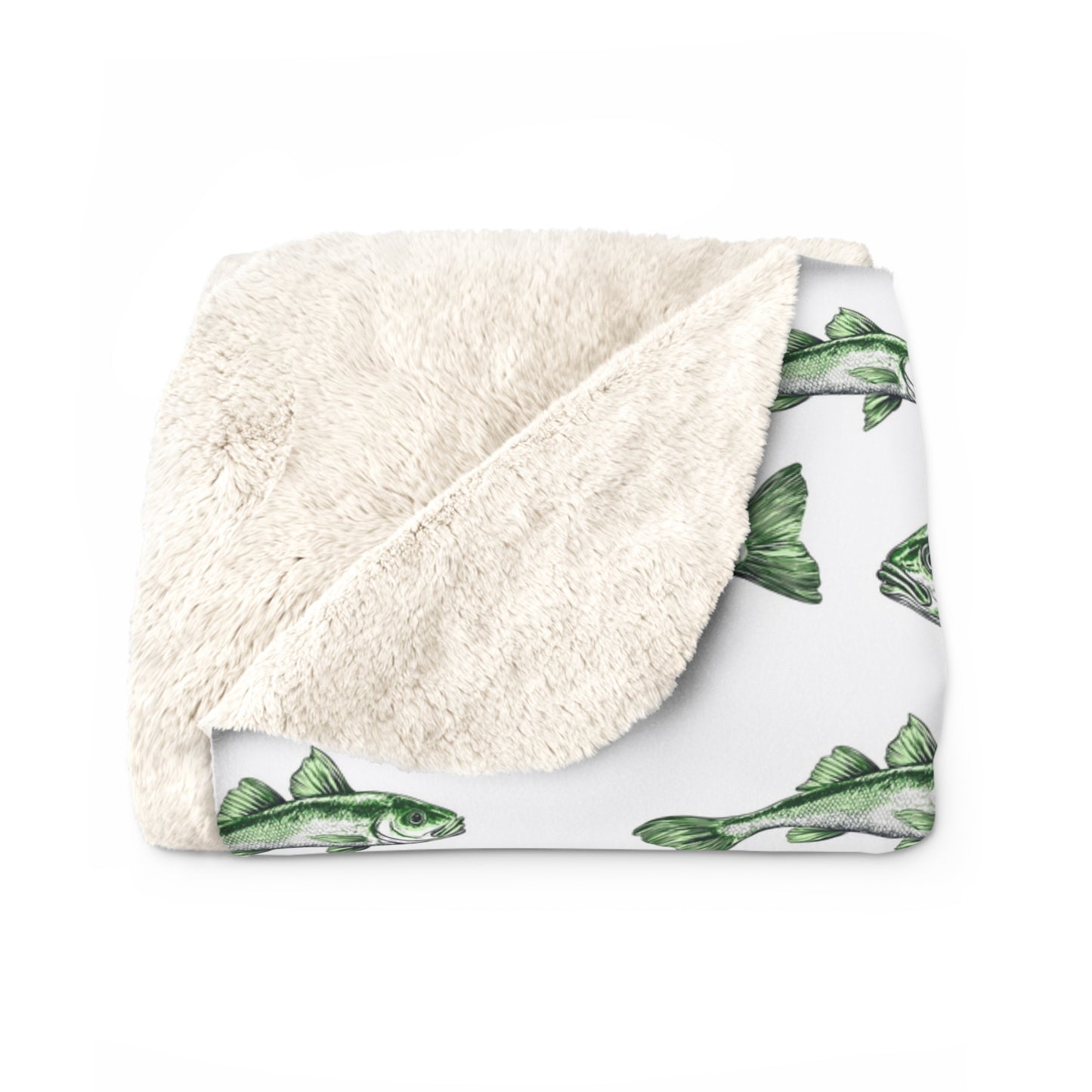 Cozy Fisherman’s Sherpa Blanket | Warm Fishing Decor, Gift for Anglers, Camping Essentials, Home Cozy Vibes, Holiday Presents