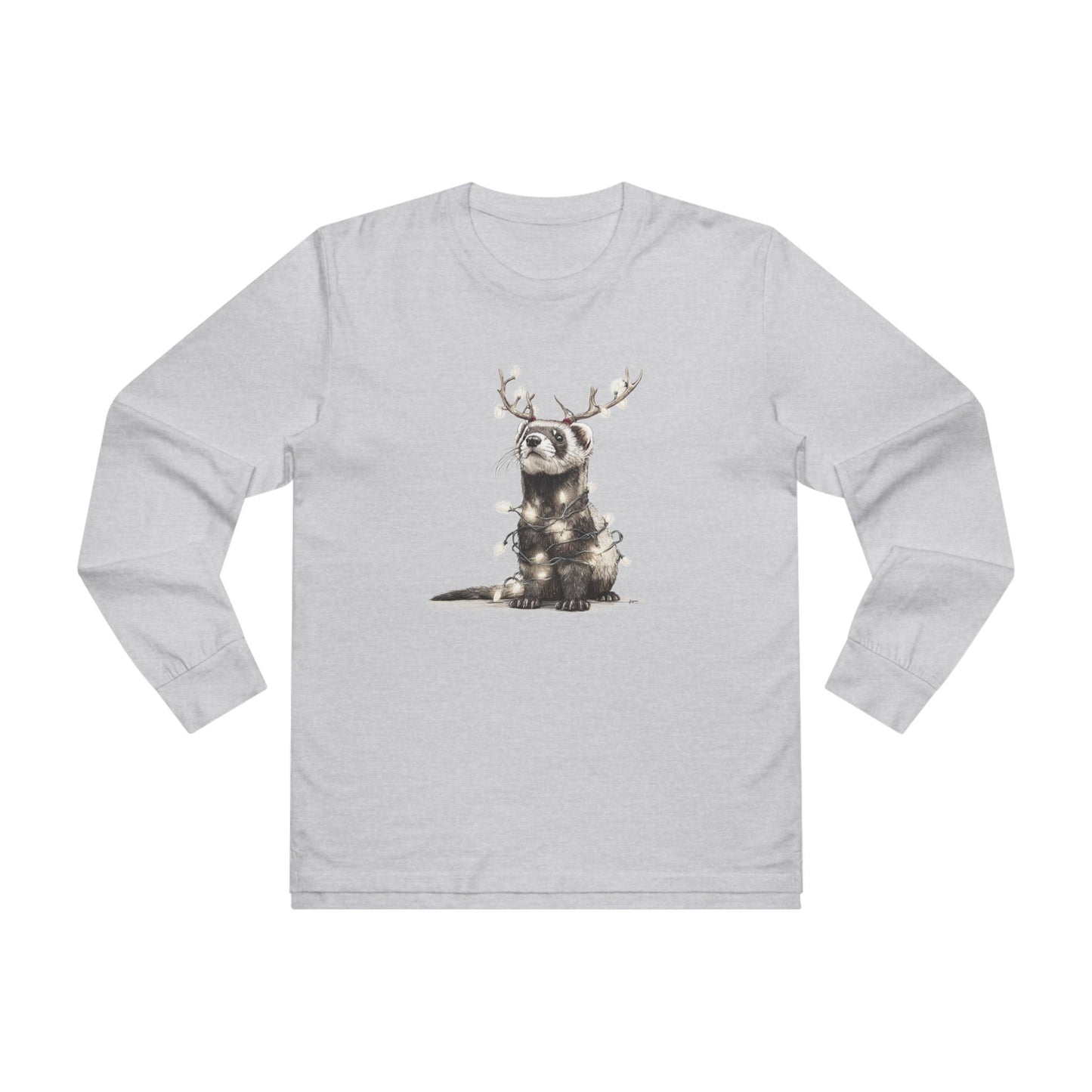 Otters First Christmas Graphic Longsleeve Tee, Holiday Apparel, Christmas Tee