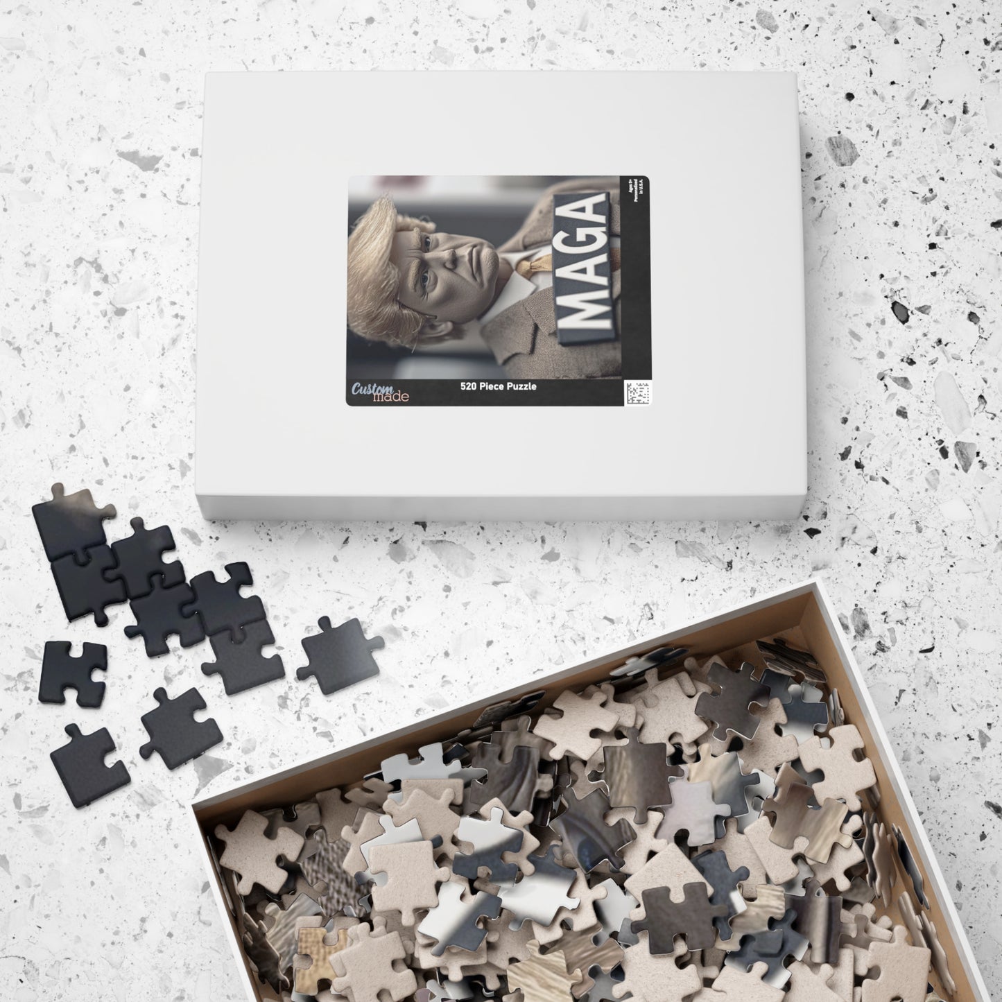 Puzzle Featuring MAGA Figure - Fun Family Game, Political Collectible, Home Decor, Gift for Puzzle Lovers