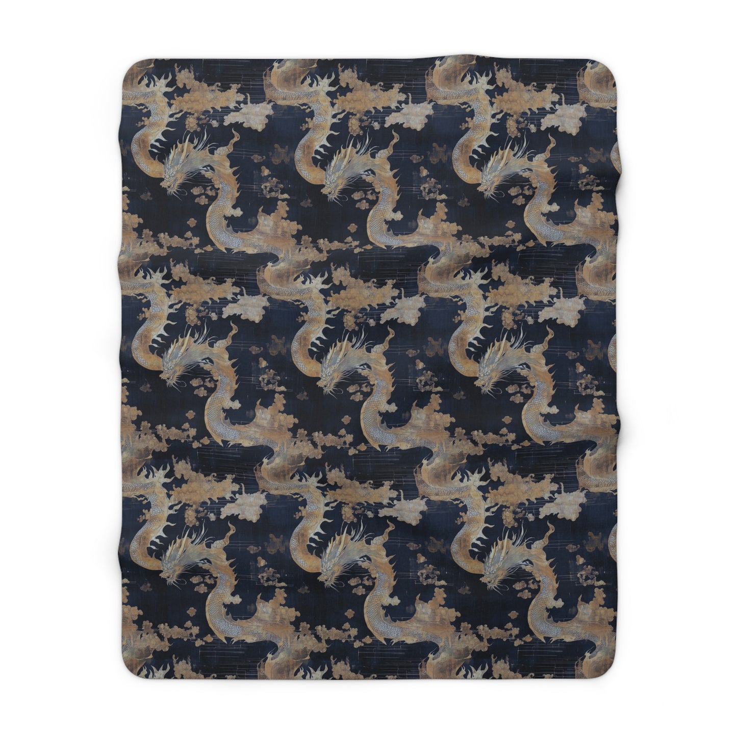 Cozy Sherpa Fleece Blanket with Abstract Dragon Pattern, Soft Throw for Home Decor, Perfect Gift for All Occasions