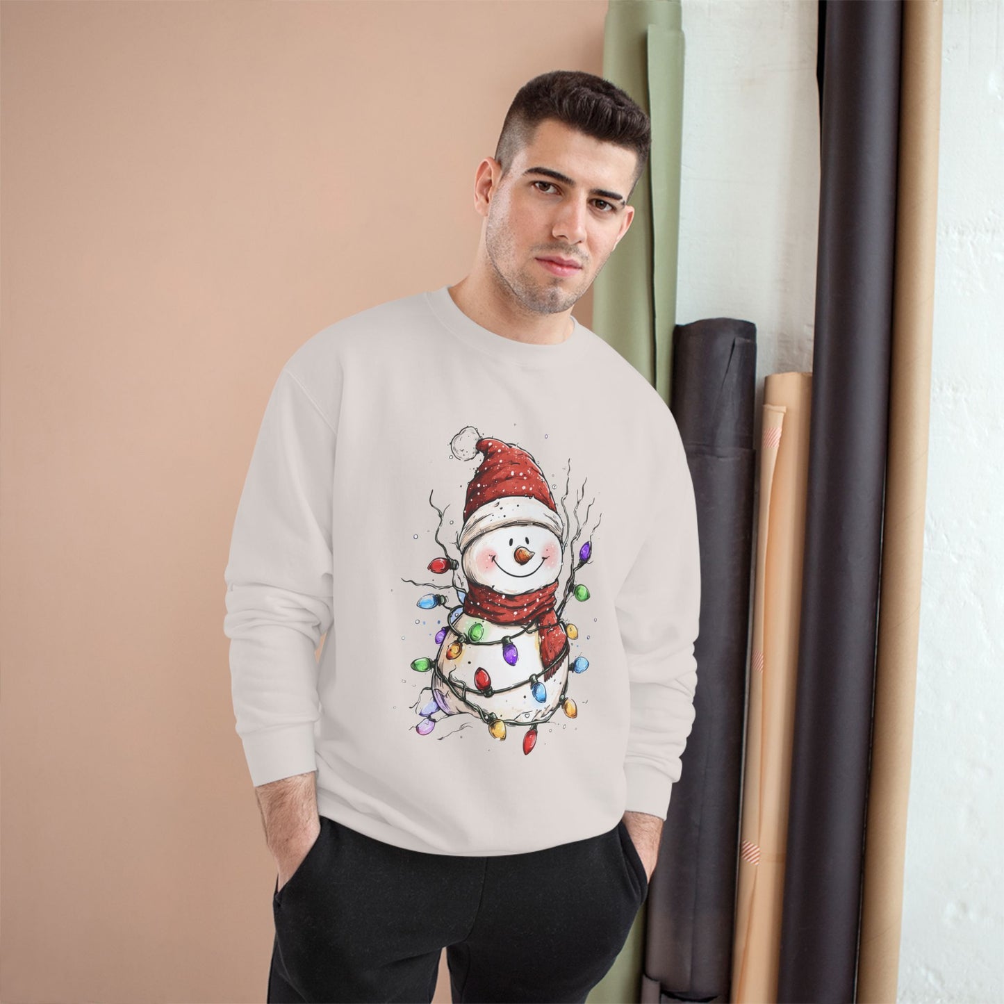 Cozy Holiday Sweatshirt Featuring a Cheery Snowman, Christmas Gift, Winter Apparel, Festive Sweater, Cute Holiday Clothing, Winter Fashion