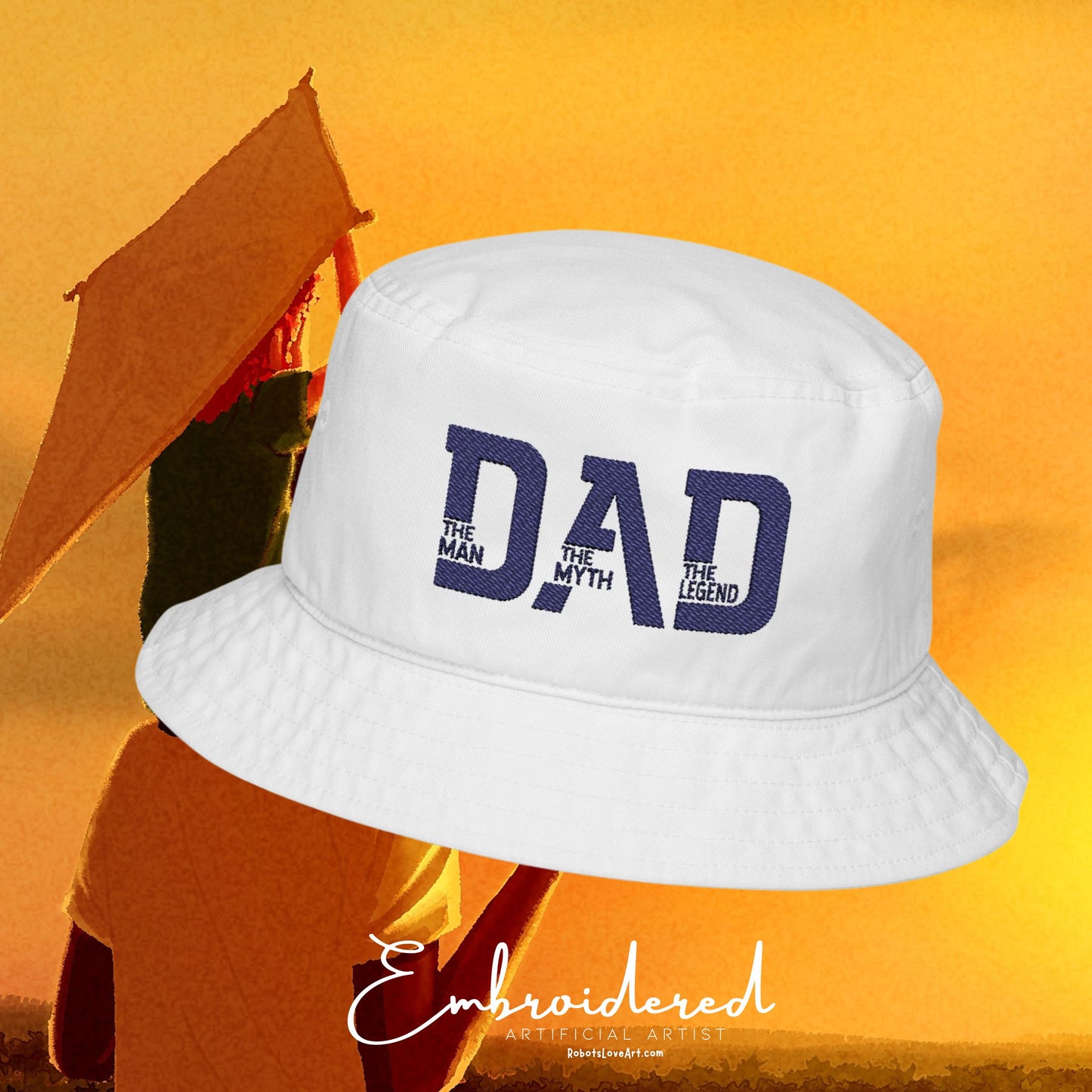 Embroidered Dad Bucket Hat | The Man Myth Legend | Dad's Birthday