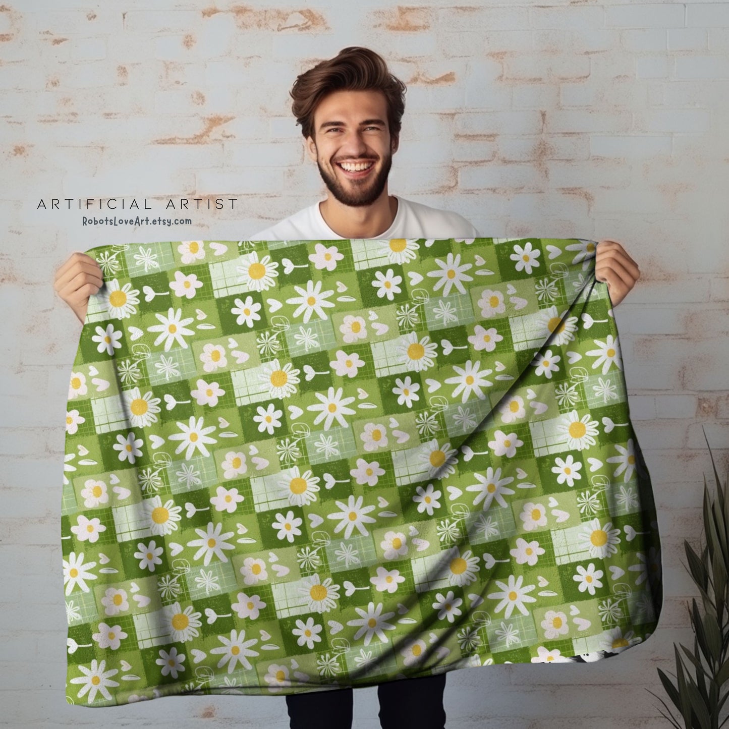 Cozy Floral Velveteen Plush Blanket for Home Decor, Gifts, Bedtime, Picnics, Indoor Comfort