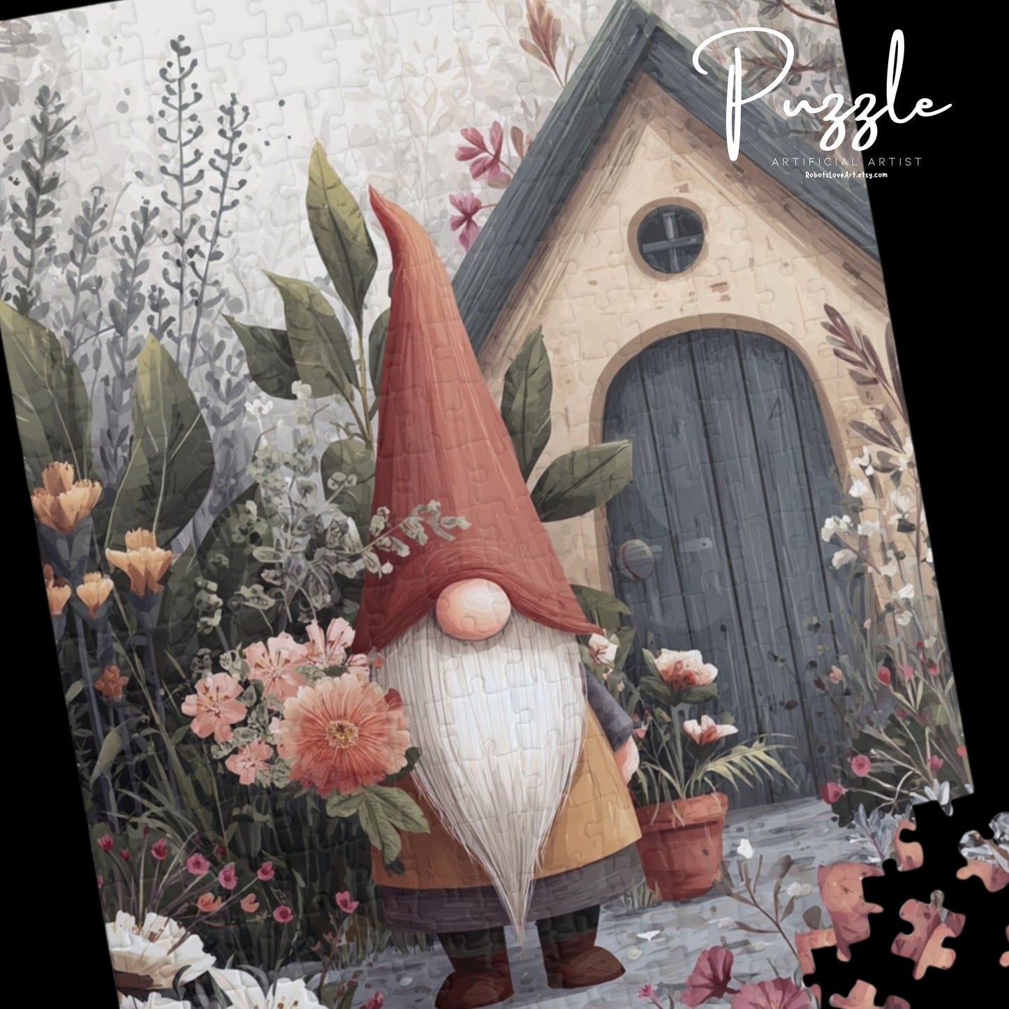 Autumn Gnome Puzzle: 110, 252, 520, 1014-piece, Fun Family Activity, Gift for Garden Lovers, Perfect for Gatherings