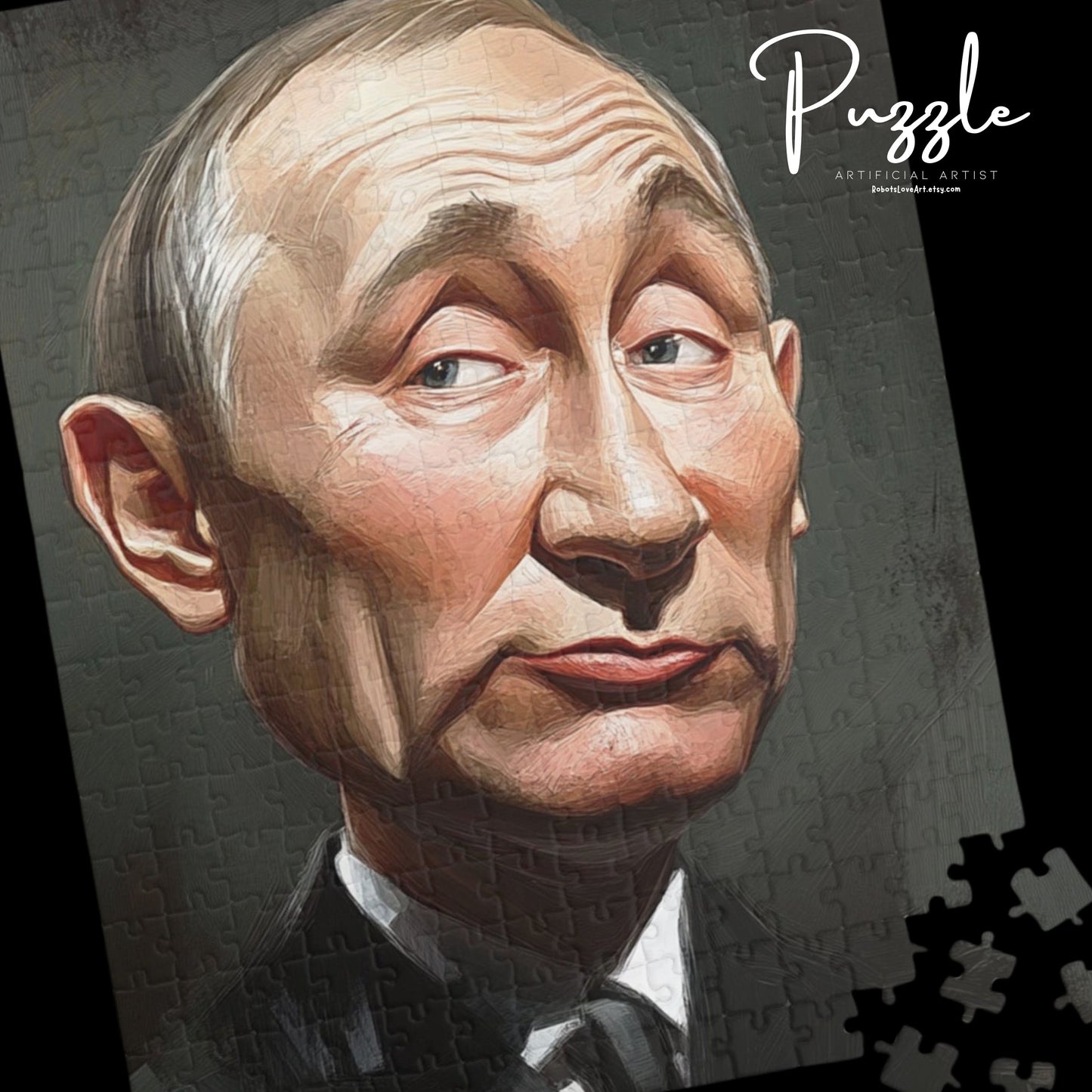 Unique Caricature Puzzle Featuring Iconic Artwork, Perfect Gift for Puzzle Lovers, Home Decor, Entertainment, Fun Family Activity