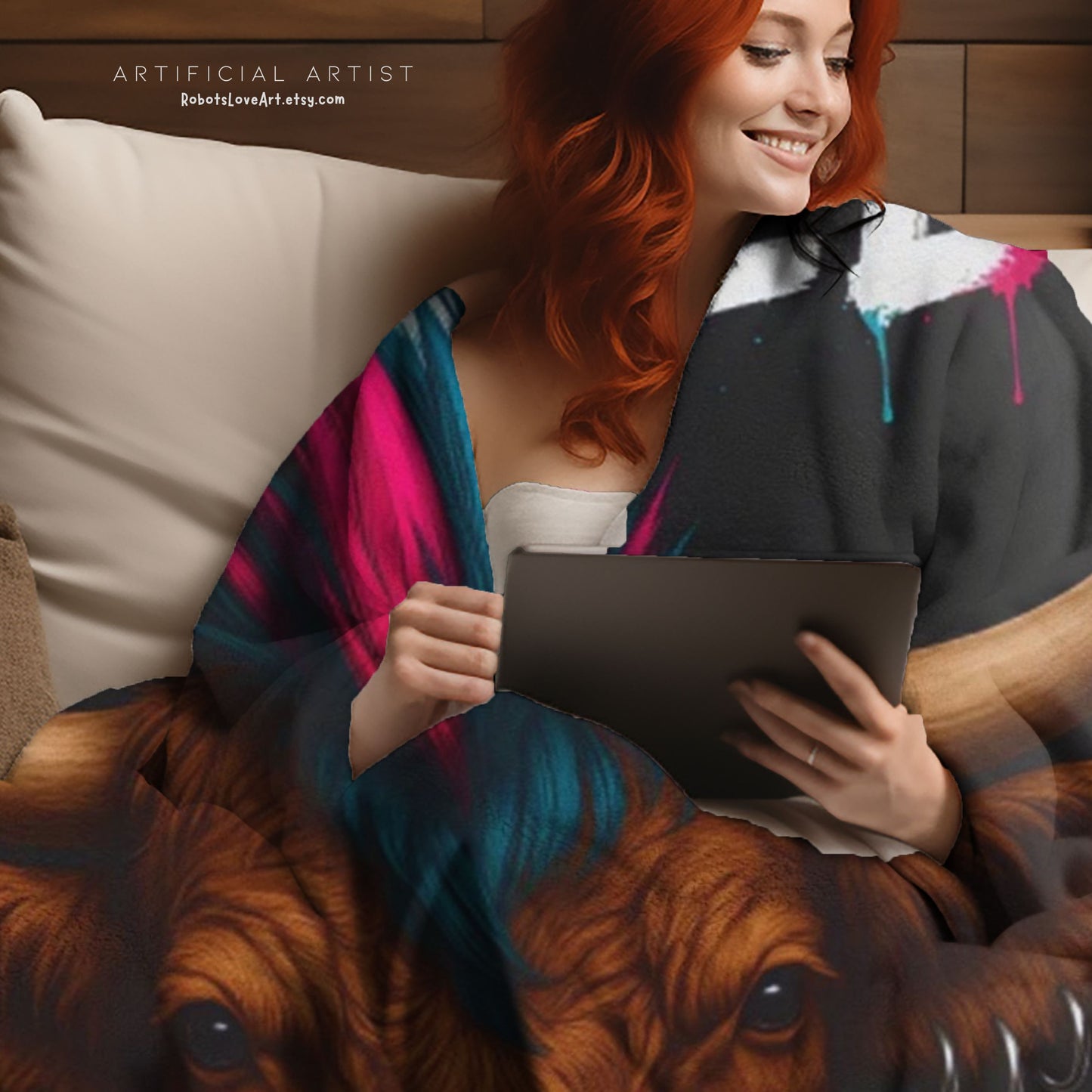 Rebel Cow Velveteen Plush Blanket, Cozy Throw for Animal Lovers, Unique Home Decor, Gift for Him/Her, Cow Decor