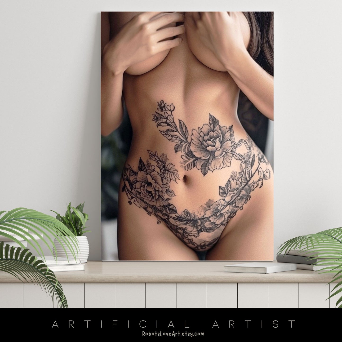 Sexy Tattoos| Topless | Instant Download | Digital AI Art