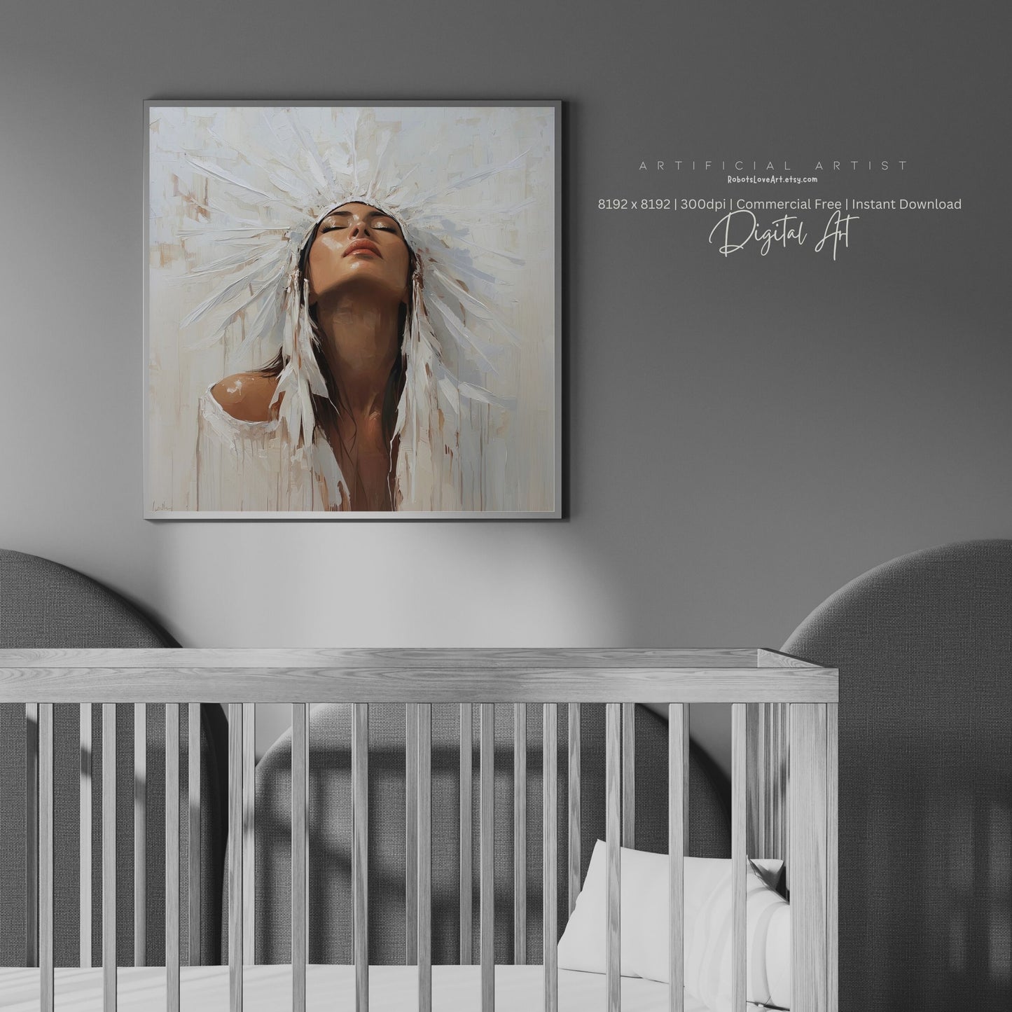 Beautiful Cherokee Princess | Instant Download | Native American Digital AI Art