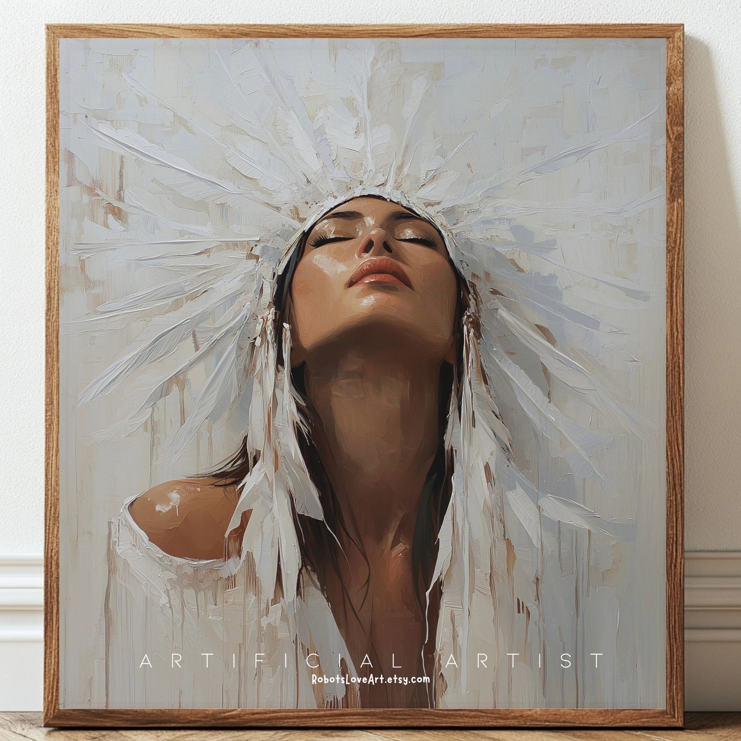 Beautiful Cherokee Princess | Instant Download | Native American Digital AI Art