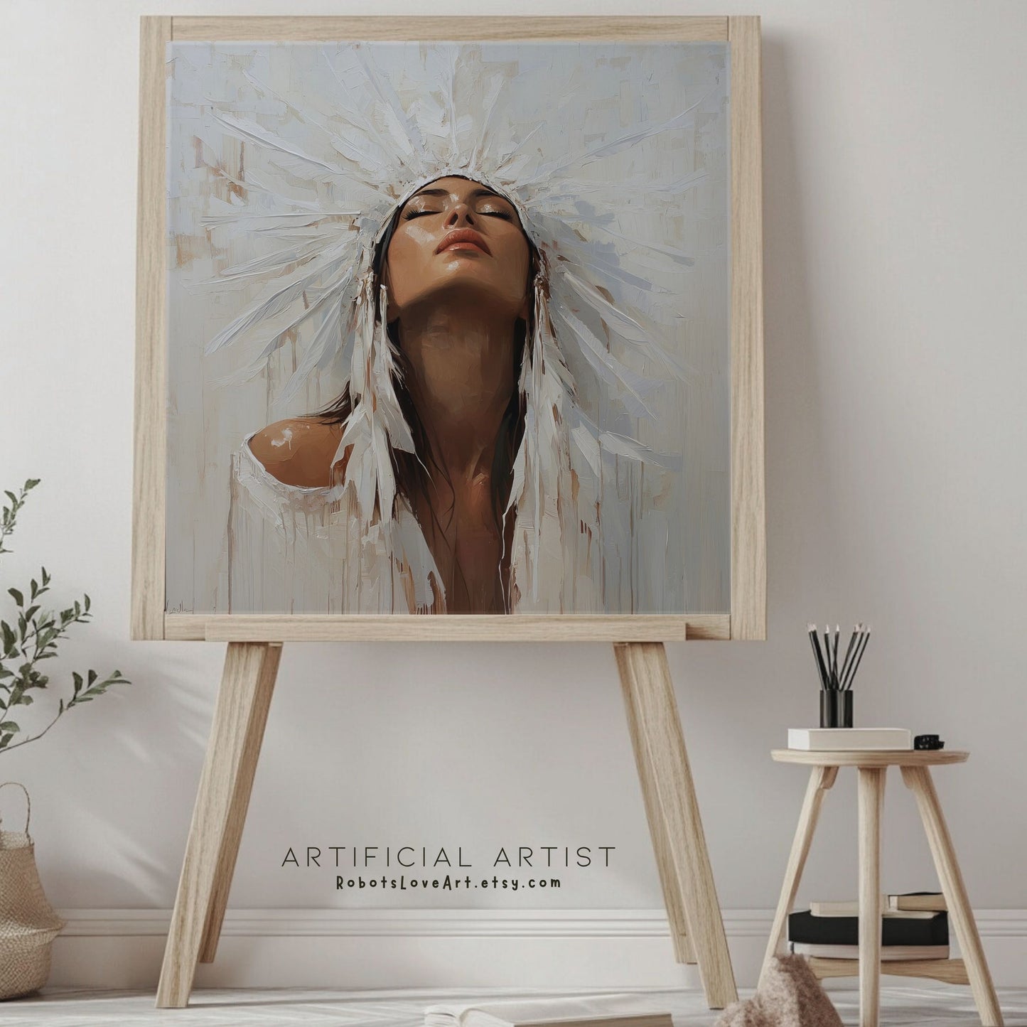 Beautiful Cherokee Princess | Instant Download | Native American Digital AI Art