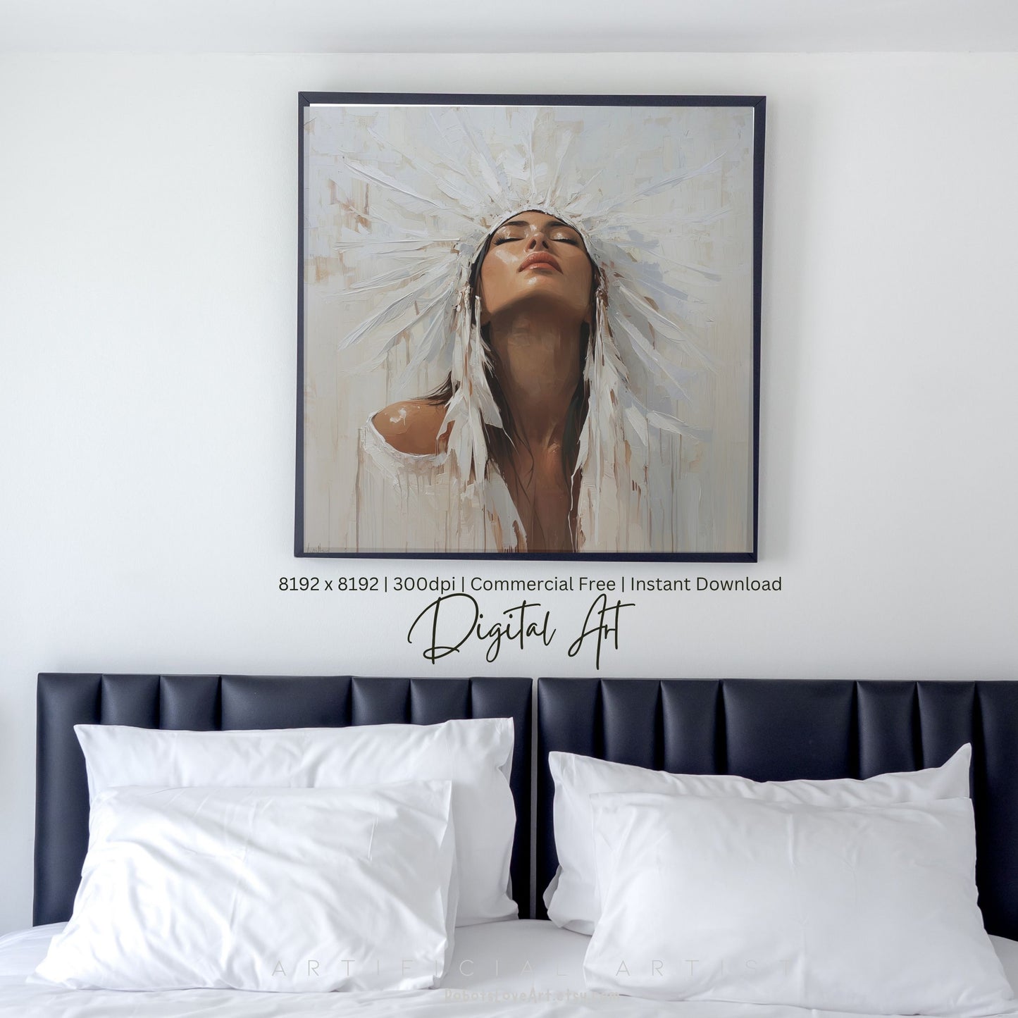 Beautiful Cherokee Princess | Instant Download | Native American Digital AI Art