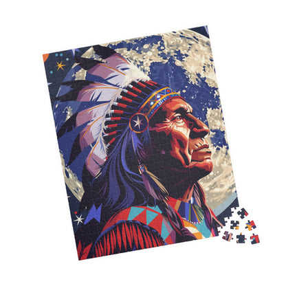 Native American Inspired Puzzle - 110 to 1014-piece, Educational Gift, Cultural Appreciation, Heritagemontagery