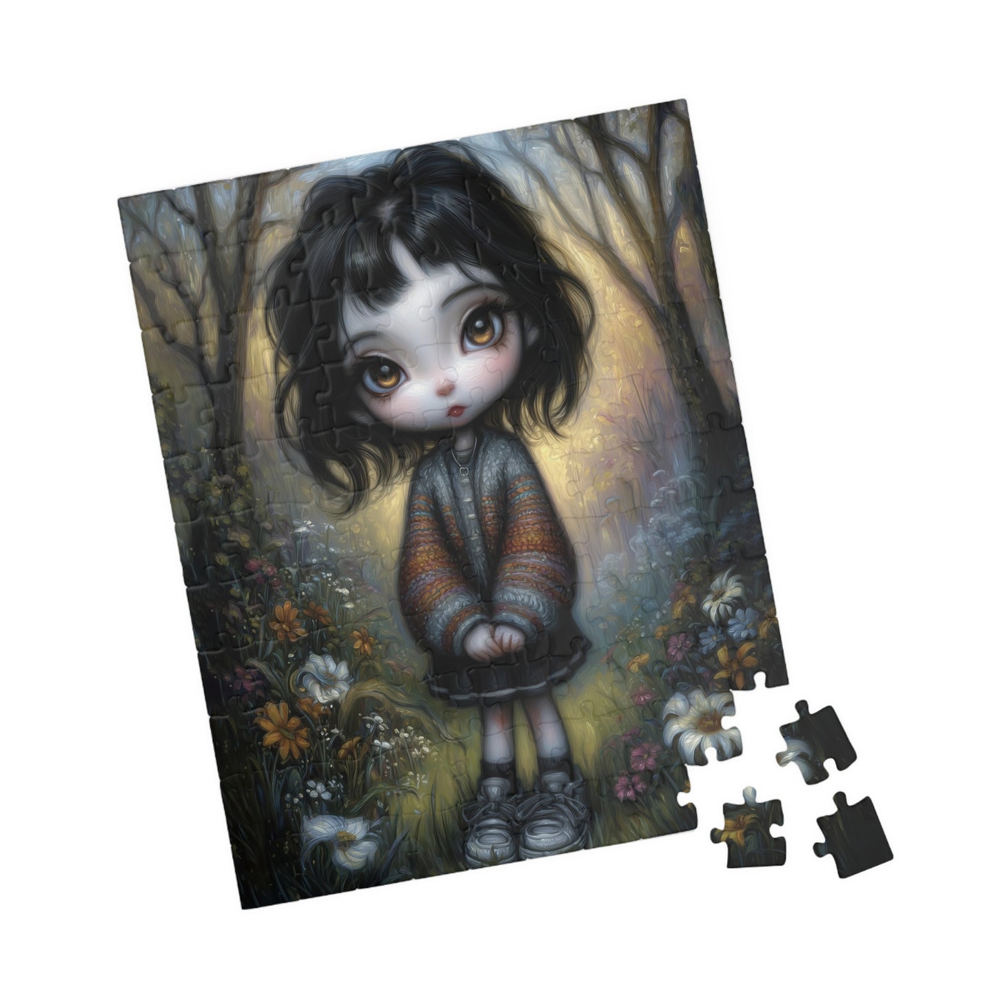 Enchanting Puzzle - Whimsical Girl in Nature - Perfect Gift for Kids, Families, Puzzle Lovers, Cozy Nights, Relaxation