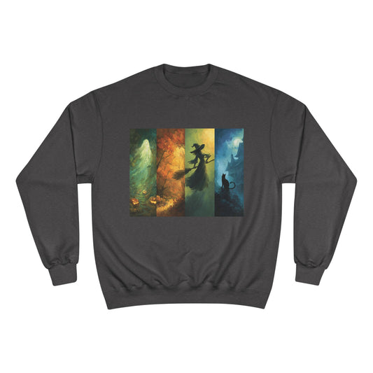 Whimsical Witch Sweatshirt - Cozy Magic Apparel for Fall, Halloween, Gift for Witches, Enchanted Style, Women's Fashion