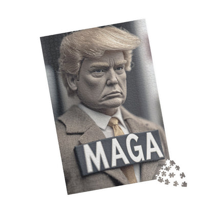 Puzzle Featuring MAGA Figure - Fun Family Game, Political Collectible, Home Decor, Gift for Puzzle Lovers