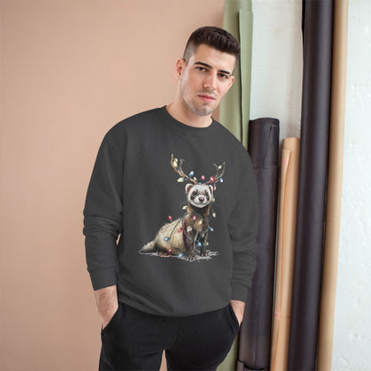 Otter Wants to be a Reindeer Champion Sweatshirt, Cozy Holiday Apparel, Christmas Gift, Cute Winter Wear