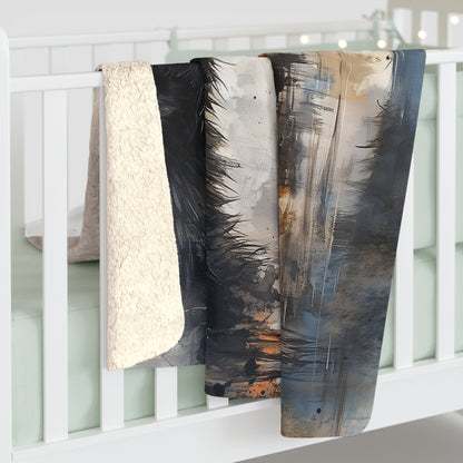 Sherpa Fleece Blanket - Little Red Riding Hood Grunge Look
