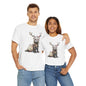 Christmas Otter Tee, Unisex Heavy Cotton Tee with Cute Design, Holiday Gift, Cozy Casual Wear, Fun Christmas Shirt