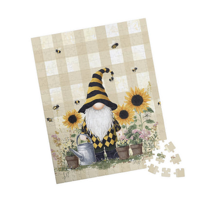 Sunflower Gnome Puzzle - Garden Decor, Relaxation Activity, Family Fun, 110-1014 Pieces, Gift for Nature Lovers