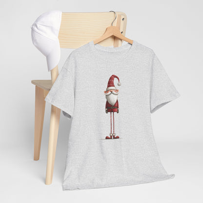 Skinny Legs Santa Character Unisex Heavy Cotton Tee, Christmas Shirt, Festive Apparel, Cute Santa Tee