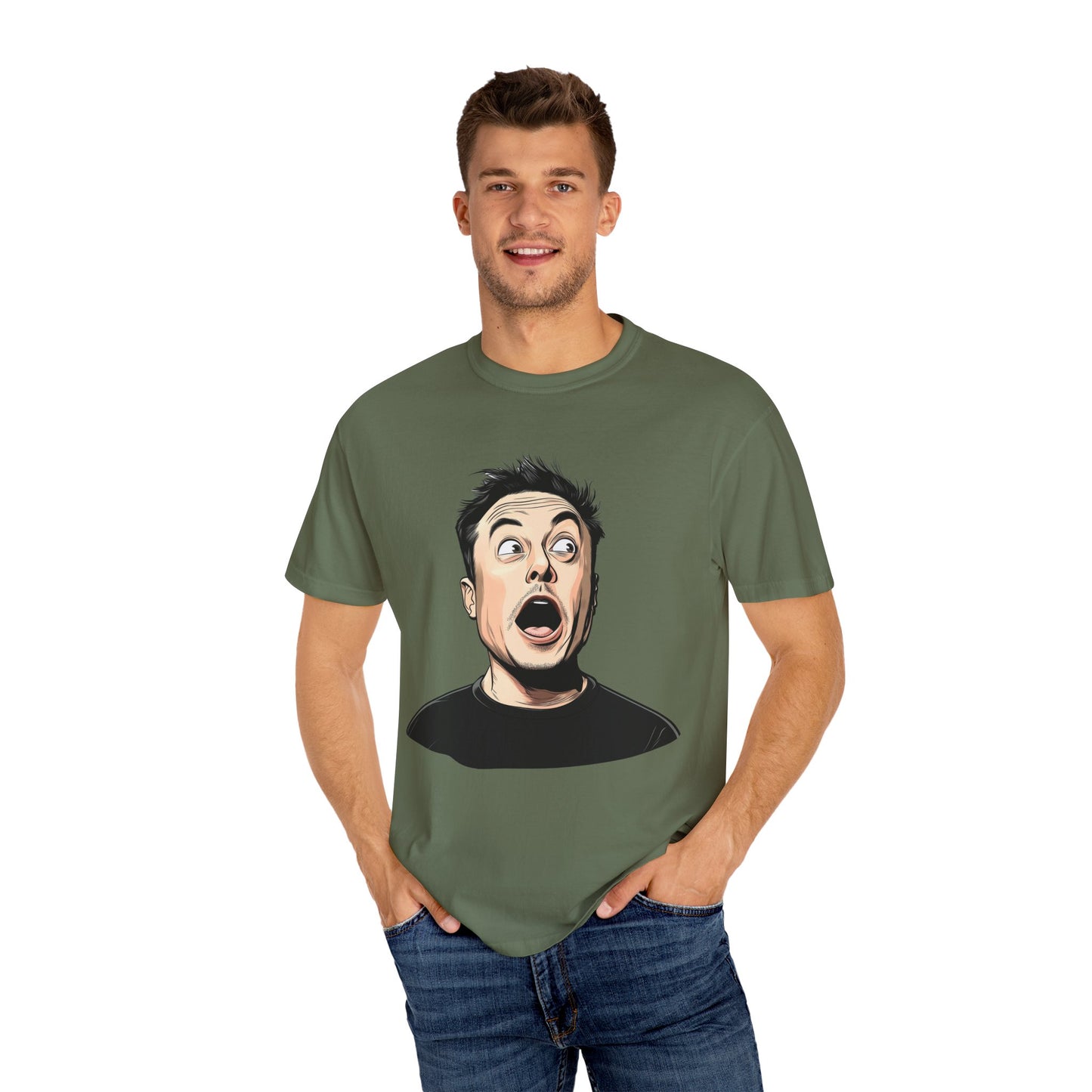 Elon Musk Shocked Expression Unisex T-shirt