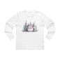 Cozy Santa Longsleeve Tee for Men, Perfect Holiday Gift, Winter Wear, Festive Apparel, Christmas Celebration