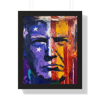 Trump Twitter Inspired Colorful Political Framed Poster, Trump Merch | Political Art | Collectible Poster