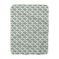 Cozy Green Minnow Fish Pattern Sherpa Fleece Blanket,Fishing Enthusiasts, Warm Throw Blanket