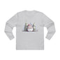 Cozy Santa Longsleeve Tee for Men, Perfect Holiday Gift, Winter Wear, Festive Apparel, Christmas Celebration