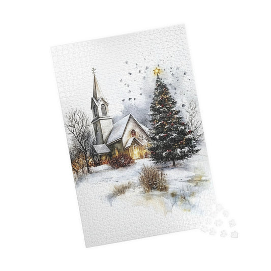 Winter Scene Puzzle | Christmas Jigsaw | 110-1014 Piece Family Fun | Holiday Gift | Cozy Game Night