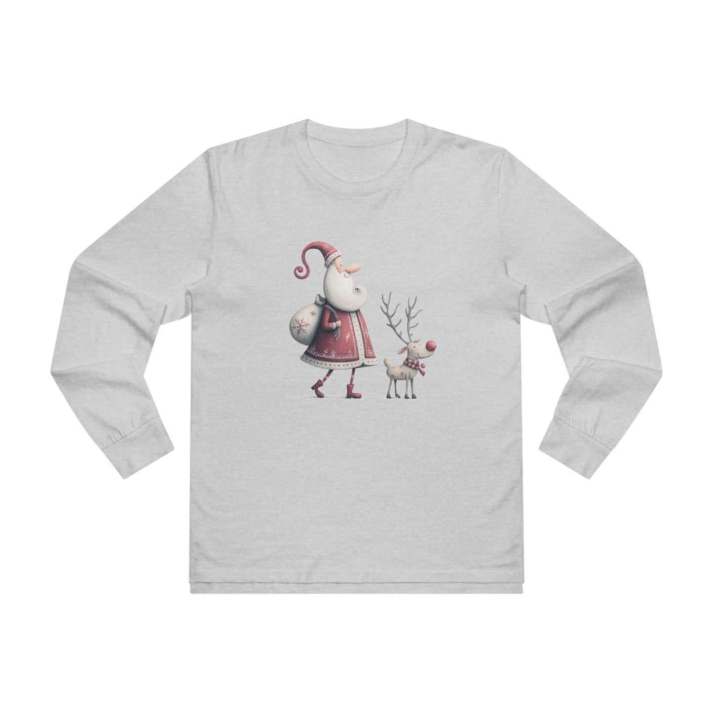 Longsleeve Tee - Santa and Reindeer Design