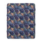 Dragon Floral Sherpa Fleece Blanket, Warm Throw for Sofa, Gift for Her