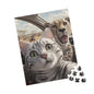 Paw-some Adventure Puzzle | Cat & Cheetah Selfie | Family Fun, Cat Lover Gift, Pet-Themed Entertainment