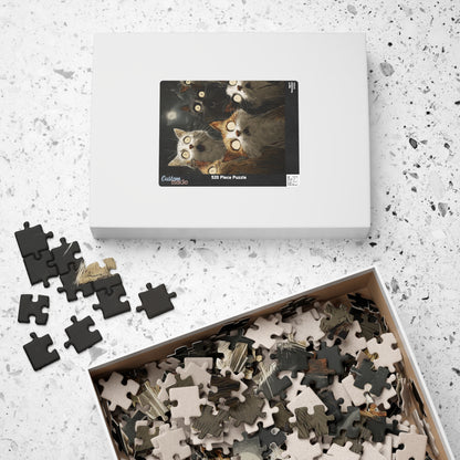 Cat-Themed Puzzle for Cat Lovers, 110-1014 Piece Jigsaw Fun, Halloween Game, Gift for Cat Enthusiasts