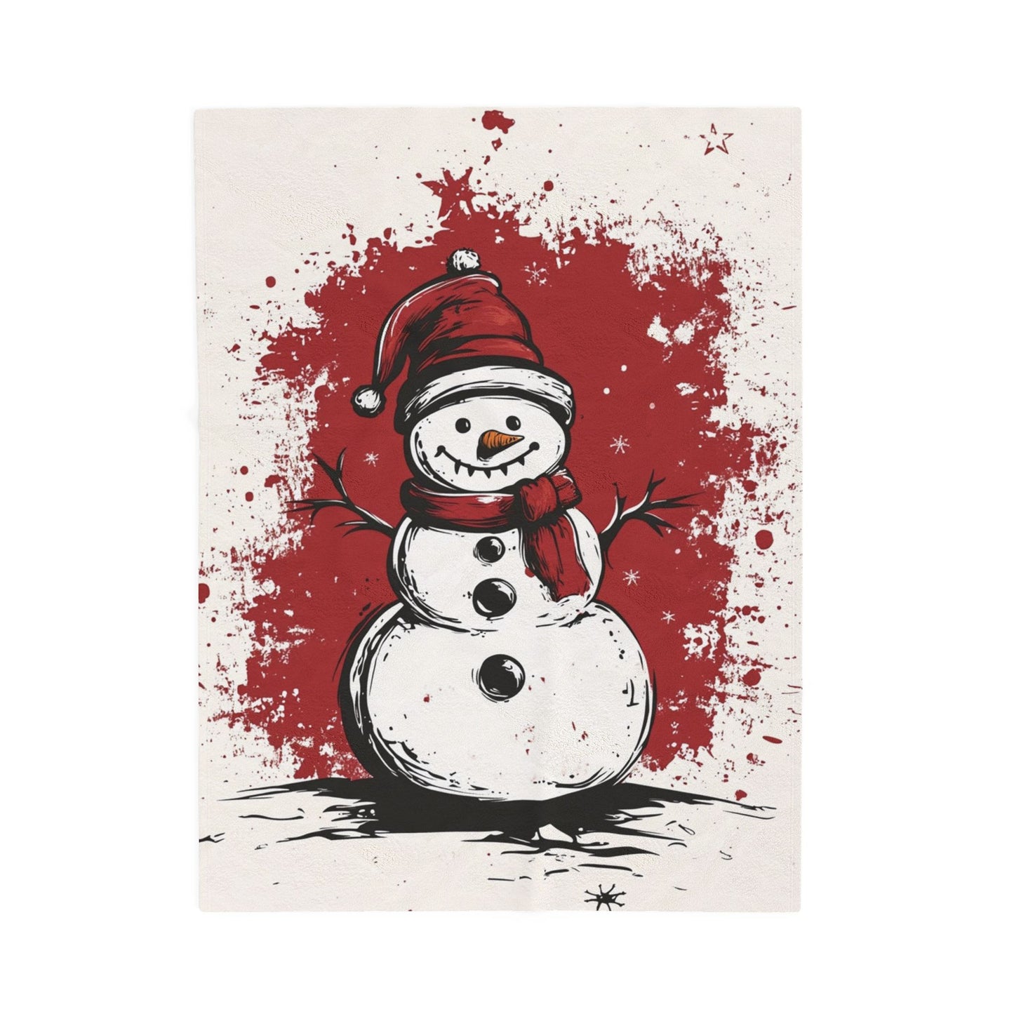 Cozy Holiday Snowman Blanket, Warm Plush Throw for Christmas, Festive Decor, Winter Gift, Soft Snuggle Blanket