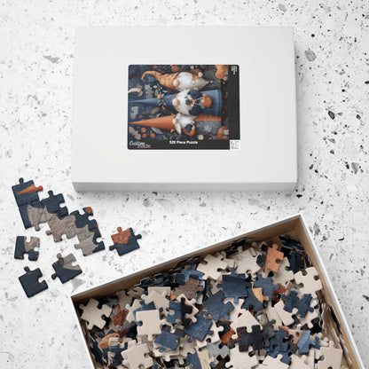 Gnome-Themed Puzzle, Cozy Family Game, Autumn Craft, Halloween Décor, Gift for Puzzle Lovers, 110-1014 Pieces