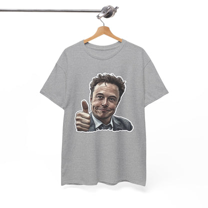 T-Shirt Elon Musk Thumbs Up Unisex Heavy Cotton Tee