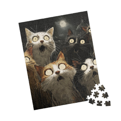 Cat-Themed Puzzle for Cat Lovers, 110-1014 Piece Jigsaw Fun, Halloween Game, Gift for Cat Enthusiasts