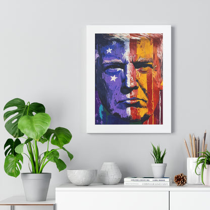 Trump Twitter Inspired Colorful Political Framed Poster, Trump Merch | Political Art | Collectible Poster