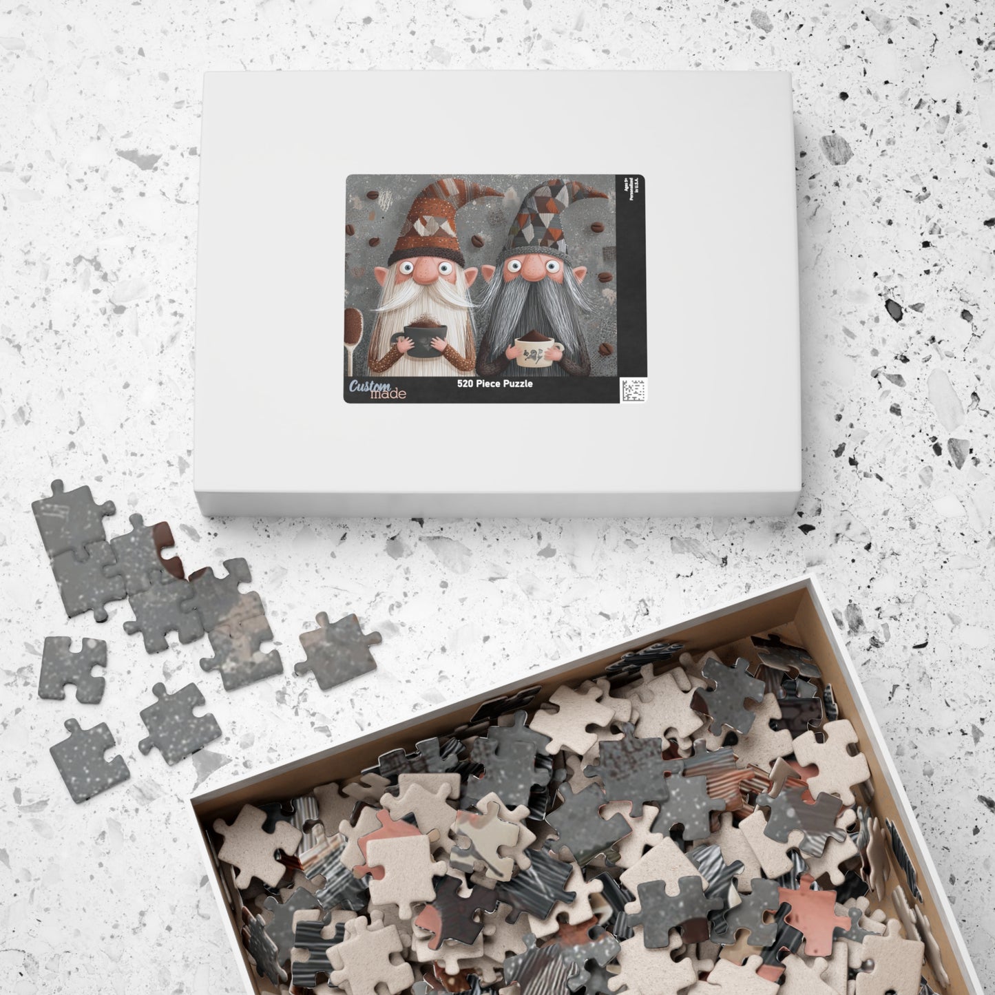 Cozy Coffee-Themed Puzzle | 110, 252, 520, 1014 Pieces | Perfect for Family Fun, Gift for Coffee Lovers, Holiday Activity, Puzzle [...]