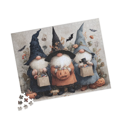 Halloween Gnome Puzzle - Seasonal Decor, Family Fun Activity, Perfect Gift for Fall Celebrations, Halloween Party, Cozy Nights In