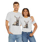 Christmas Otter Tee, Unisex Heavy Cotton Tee with Cute Design, Holiday Gift, Cozy Casual Wear, Fun Christmas Shirt