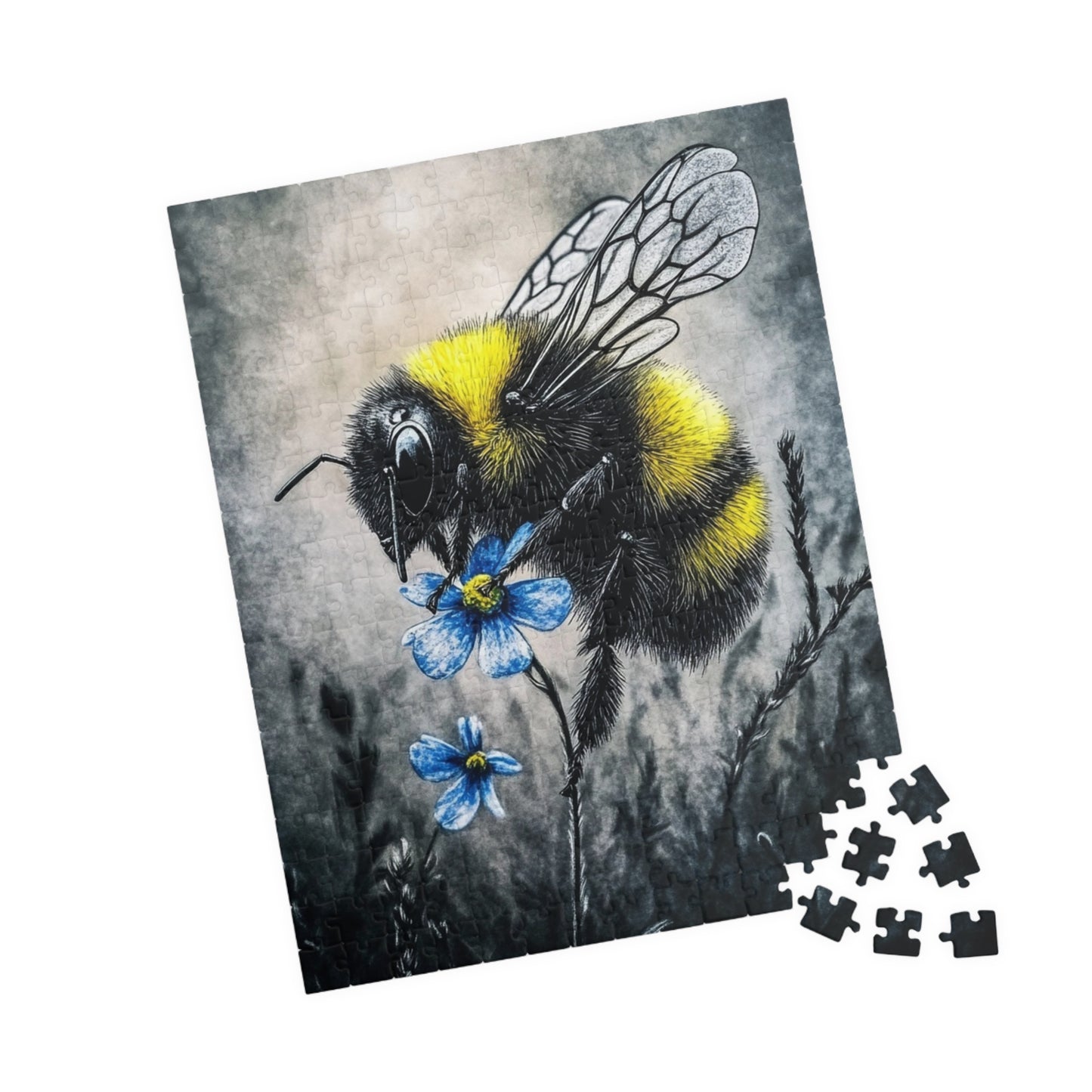 Bee-Themed Jigsaw Puzzle, Nature Gift, Family Fun, Eco-Friendly Game, Thoughtful Present for All Occasions, Stress Relief Activity