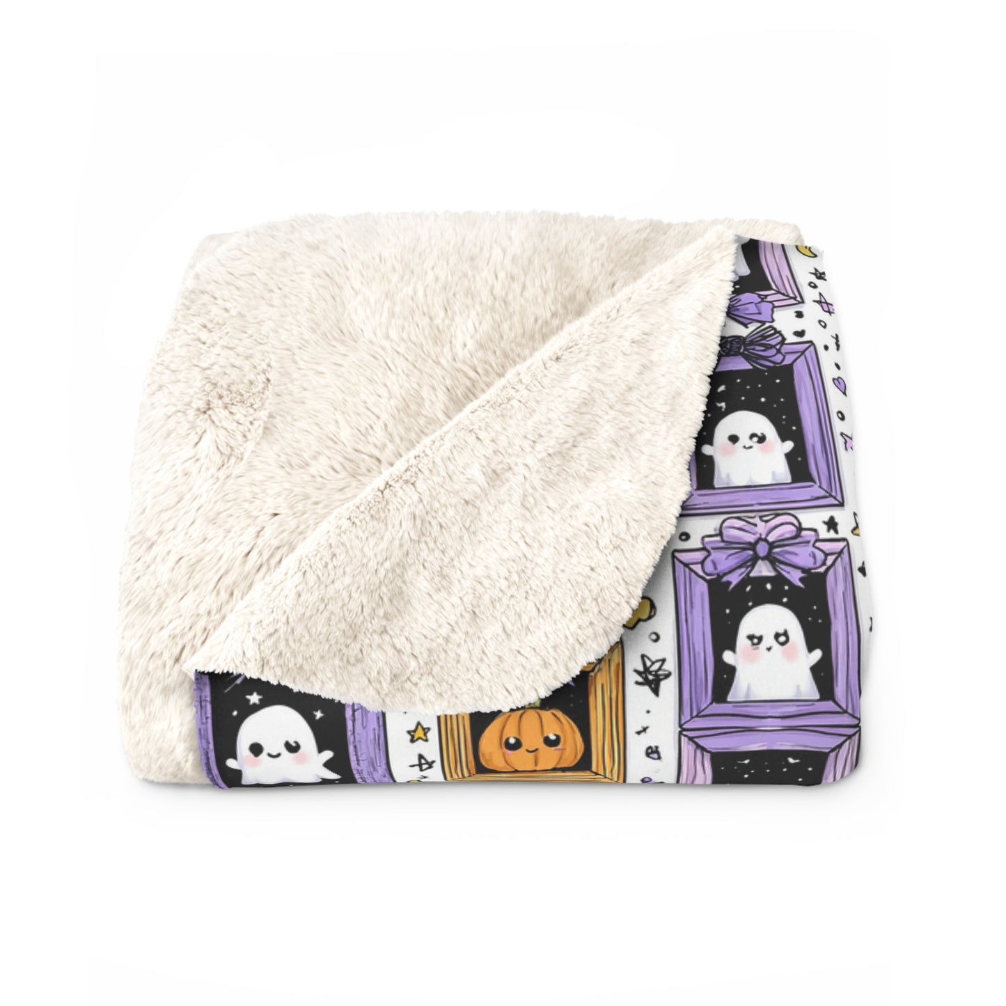 Sherpa Blanket - New Halloween Baby October Birth