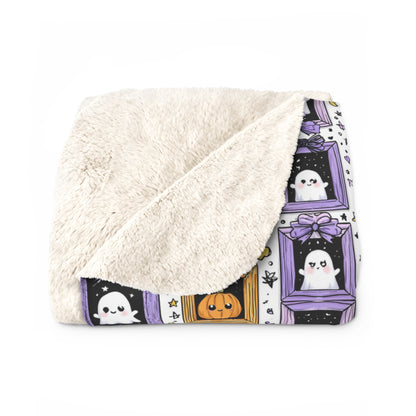 Sherpa Blanket - New Halloween Baby October Birth